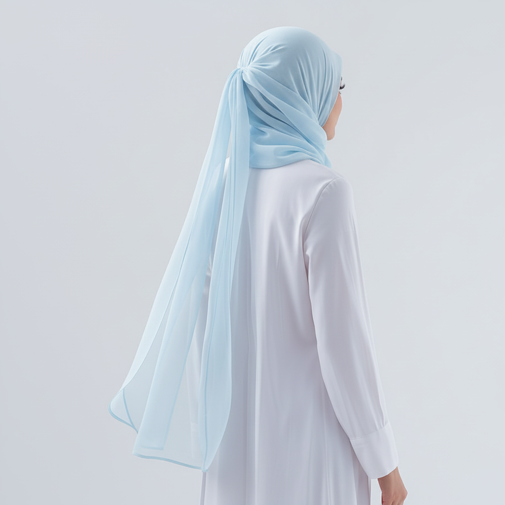 Blue Chiffon Flow