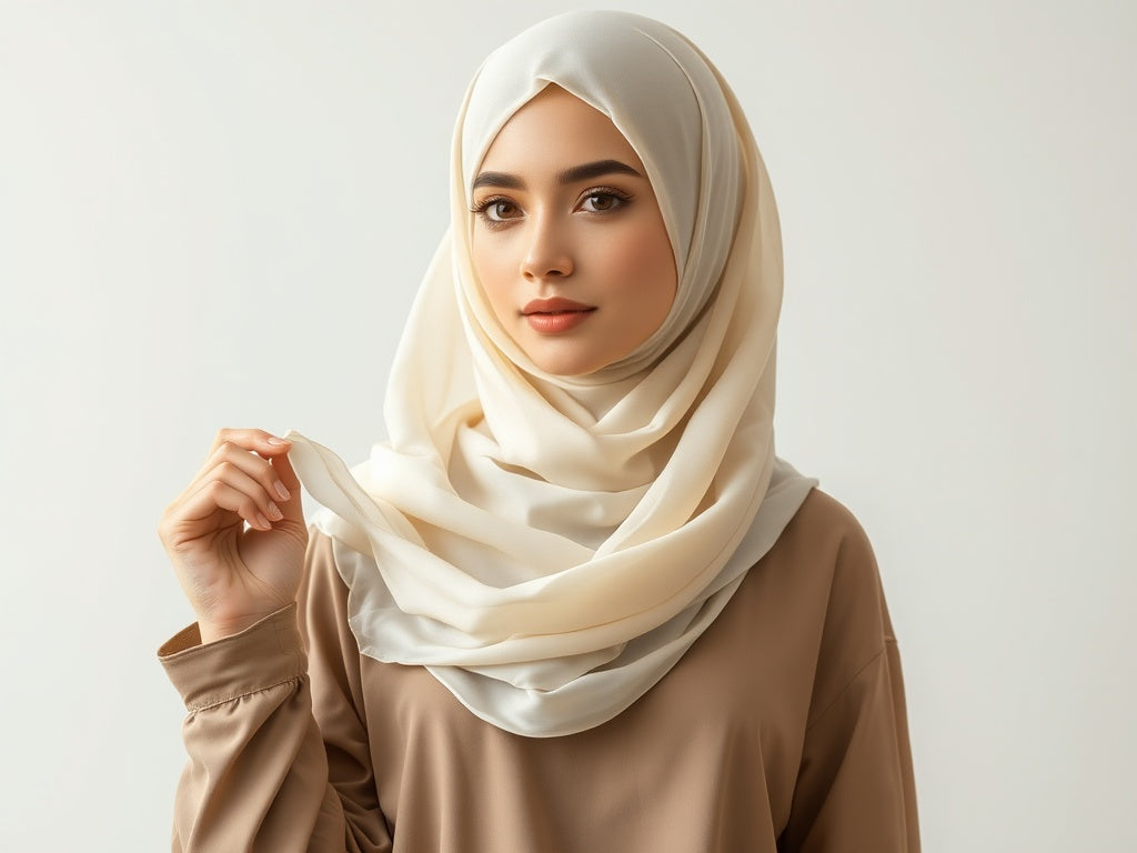100% Silk Elegance- Off white