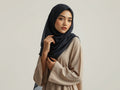 100% Silk Elegance- Black