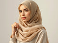 100% Silk Elegance- Light Taupe