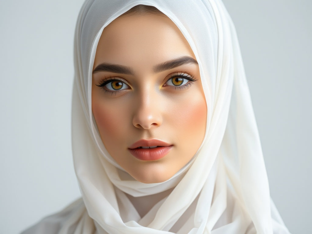 Premium Chiffon Hijab- White