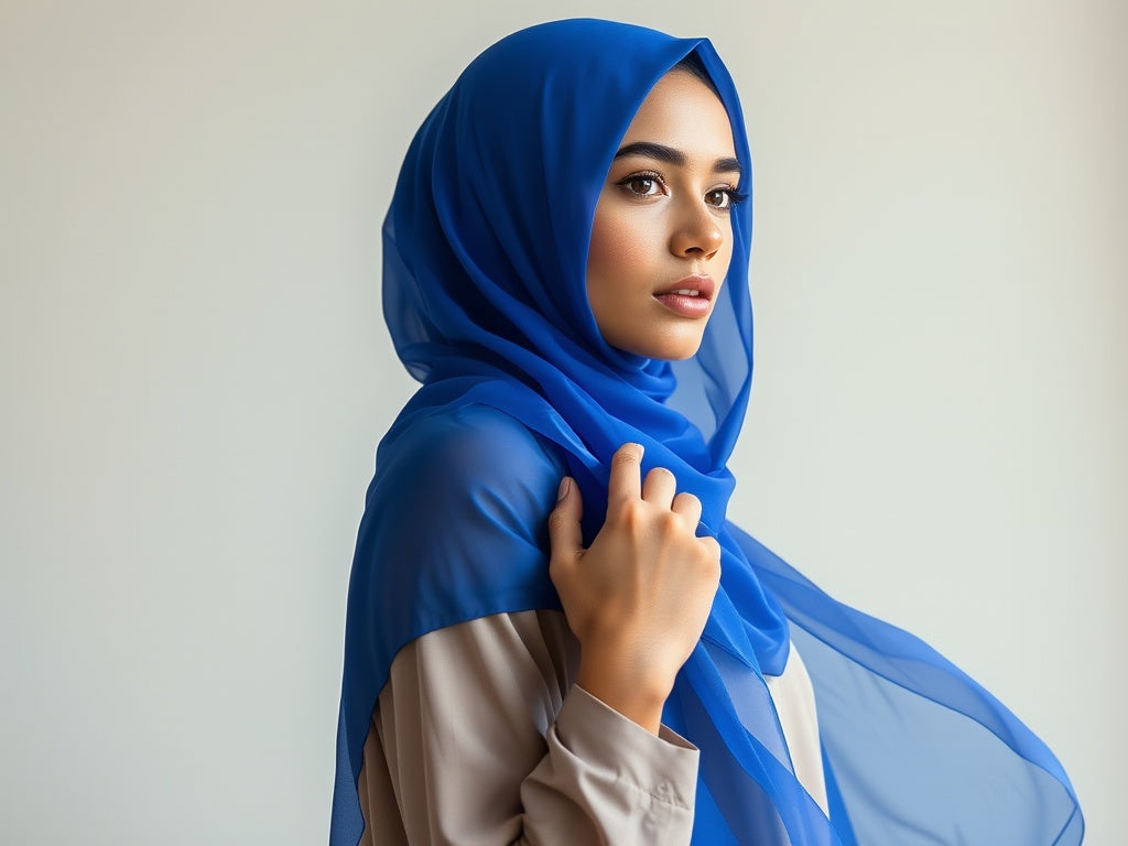 100% Silk Elegance- Royal Blue