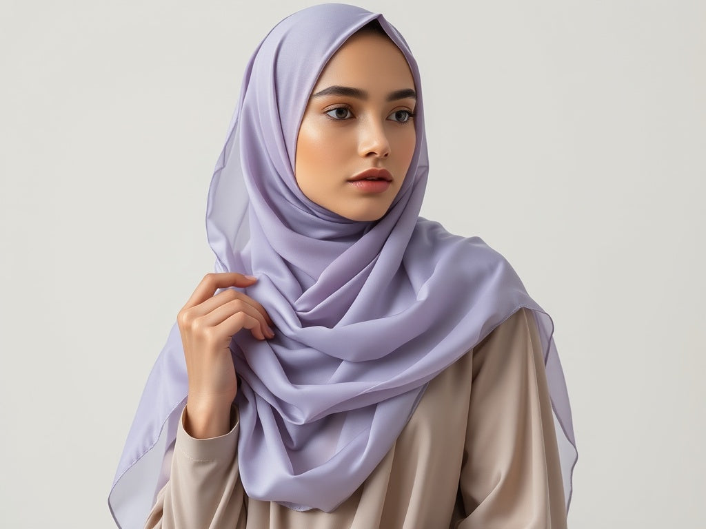 100% Silk Elegance- Lavender