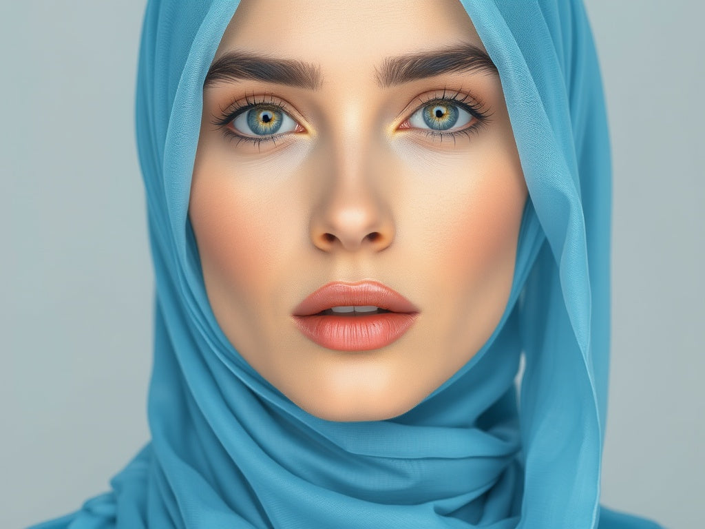 Cotton Voile Hijab- Turquoise